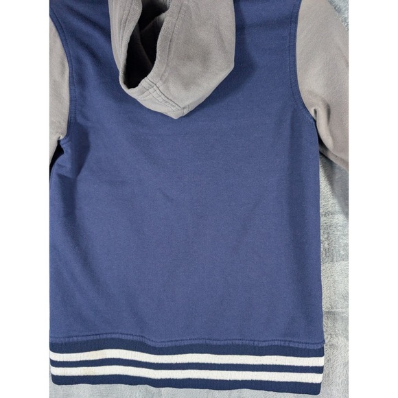 Holloway Youth Berkeley "B" Varsity Letterman Jacket Navy/Gray - Picture 11 of 14